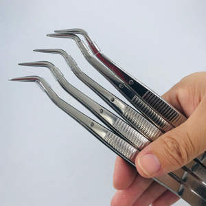 Pinces à épiler Splinter 12 cm courbées, pinces chirurgicales de dissection, pinces à bijoux, instruments chirurgicaux dentelés par SurgiRight - Product Image 3