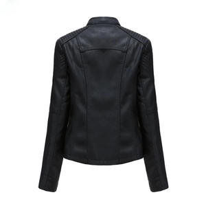 Nouvelle veste en cuir pour femmes, style moto, hiver, respirante, anti-rides, imperméable, écologique, qualité supérieure, légère - Product Image 2
