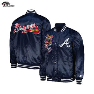 Chaqueta de satén blanca de calidad superior para hombre, temporada de invierno con cuello levantado y logotipos bordados, precio al por mayor acolchado con diamantes - Product Image 6