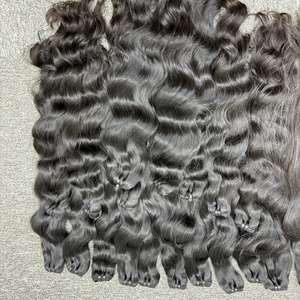 Extensiones de cabello de trama doble con máquina de ondas naturales de lujo de la mejor calidad 100% humano vietnamita Super doble dibujado Virgen un donante - Product Image 2