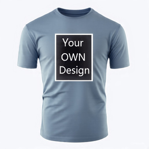 100% coton personnalisé hommes t-shirts chemise personnalisée personnaliser votre propre conception 2D broderie T-Shirt personnalisé t-shirt 2025 - Product Image 1