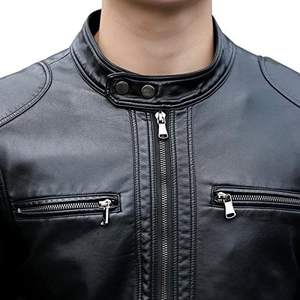 Chaqueta de Cuero Premium 100% Piel de Vaca Personalizada para Hombre, Chaqueta OEM de Invierno de Color Sólido con Tela de Lana de Alta Calidad para Hombre - Product Image 2