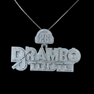 Joyería Unisex de Hip Hop, Plata de Ley, Chapado en Oro de 10K, Personalizada con Moissanita VVS, Estilo Cubano, para Fiestas, Cristiana - Product Image 1