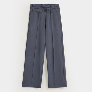 New Trending Canvas Regular Fit Autumn Flare <b>Trousers</b> for Women / OEM Breathable Lightweight Flat Women's Comfortable <b>Trousers</b> - Product Image 5