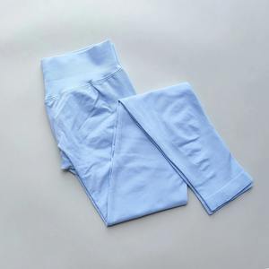 Pantalon de yoga à la hanche en forme de V Leggings évasés femmes taille haute pantalon à jambes larges femmes Gym Fitness sport pantalon évasé pantalon de danse - Product Image 5