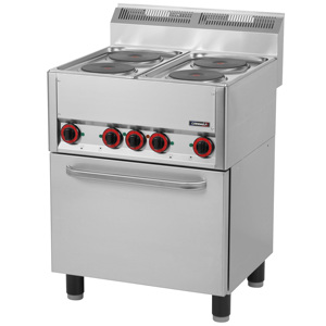 4-Burner GN 1/1 66 Fan-Assisted <b>Electric</b> Oven <b>Electric</b> <b>Stove</b> Ranges - Product Image 1