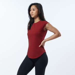Camisa suelta de secado rápido Camiseta deportiva Ropa de yoga Verano Mujer Ropa deportiva Camiseta de manga corta - Product Image 2