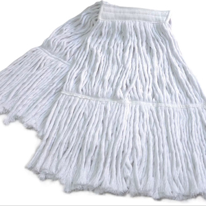 Mopa Húmeda Reutilizable Antibacteriana Gizmop de 500g, Cabezal de Algodón con Sistema de Autoexprimido, Sostenible y Duradera para Pisos de Parquet y Madera Real - Product Image 1