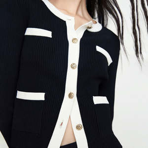 Cardigans en tricot pour femmes, décontractés, automne, uni, col en V, boutonné, anti-froissement, tendance, confortables, abordables - Product Image 2