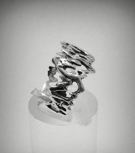 Anillo de racimo unisex Plata de Ley 925 sólida diseño único joyería fina boda fiesta cumpleaños Regalos ella - Product Image 3