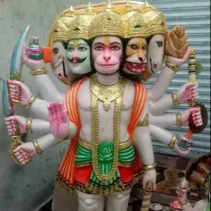 Exclusive Designer Handmade Pure Marble Hanuman Ji Sculpture For Temple And Home Decoration Purpose at Wholesale Prices Bulk OEM