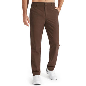 Pantalon de golf pour hommes en matériau extensible personnalisable OEM Vêtements de sport respirants et élégants pour les événements de marque - Product Image 1