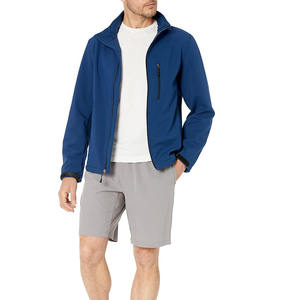 Hombres chaqueta Softshell a granel al por mayor OEM impermeable transpirable a prueba de viento casual al aire libre desgaste ligero chaqueta cortavientos - Product Image 2