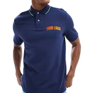 Camisetas Polo de manga corta personalizadas con logotipo personalizado transpirable y personalizado para hombre de algodón 100% más vendidas - Product Image 1