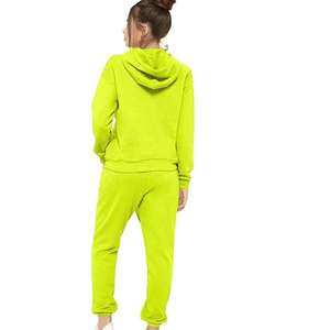 Conjunto Deportivo de Alta Calidad para Mujer, Sudadera con Capucha, Pantalones Deportivos para Gimnasio, Yoga, Leggings de Algodón/Poliéster, Servicio OEM Personalizado - Product Image 3