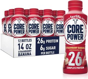 Core Power <b>Protein</b> Shake, Strawberry Banana, 26g Bottle, 14oz, 12 Pack - Product Image 6