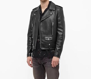 Para la piel Chaqueta de cuero para hombre 100% Piel de vaca natural Cuero real Invierno Transpirable A prueba de viento Estilo vintage ecológico - Product Image 4