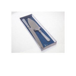 Juego de 2 piezas Godinger de cuchillo y espátula largos para servir pastel de boda con perlas, tamaño personalizado, para vajilla - Product Image 2