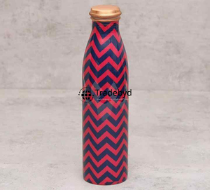 Pure Wide Copper <b>Bottle</b> for Health Detox Water Handmade Eco Friendly by Tradebyd - Product Image 5