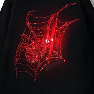 Hecho en el mejor material Hombres Rhinestones Sudaderas con capucha Hombres ligeros Rhinestones Sudaderas con capucha en buena calidad - Product Image 5
