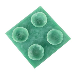 ชุดชามอีพ็อกซี่เรซินสีขาวพร้อมกล่องของขวัญตกแต่งชุดเสิร์ฟของหวานและขนมขบเคี้ยวทำด้วยมือสำหรับรอมฎอน - Product Image 1