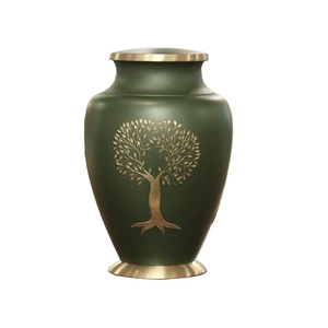 Urnas de cremación para adultos de aluminio y Metal de llegada superior con grabado, urnas funerarias de Metal con acabado de Color, forma de tamaño personalizado - Product Image 1