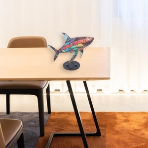 Décoration intérieure Artisanat en métal Sculpture de poisson Figurine de poisson à prix de gros Objet décoratif pour le salon - Product Image 4