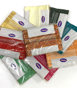 Fábrica Suministra Flecos de Borlas de Poliéster 100% Baratos y de Venta Caliente para Cortinas Textiles para el Hogar, Manteles, Prendas y Uso Decorativo - Product Image 1