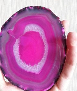 Posavasos de ágata natural Rosa elegante-Rodajas de piedra semipreciosa natural para una decoración elegante del hogar y espacios de vida de lujo - Product Image 4