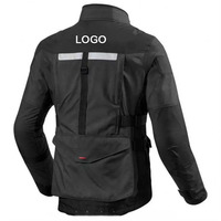 Blouson de moto d'hiver en toile Cordura protectrice, coutures renforcées, écologique, respirant, imperméable, coupe-vent, personnalisable à l'avant