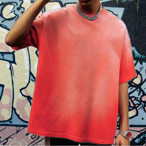 เสื้อยืดดรอปโชว์เดอร์สุดหรู แบรนด์สั่งทำได้ ผ้าเรียบ ทรงโอเวอร์ไซส์ ทรงหลวม สีขาว ผ้าฝ้าย เสื้อยืดผู้ชาย ผ้าโพลีเอสเตอร์สีขาว - Product Image 3