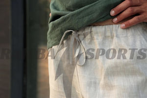 2025 verano nuevo diseño hecho a medida para hombres transpirable Spandex/algodón ecológico pantalones cortos de secado rápido patrón sólido bordado Plus - Product Image 6