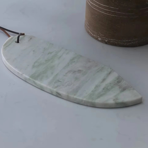 Tabla de cortar de mármol blanco con diseño minimalista, perfecta para cortar la cocina, bandeja de servicio elegante, ideal para la decoración moderna del hogar - Product Image 1