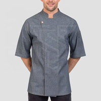 Uniformes de cuisine de chef de cuisine de boulangerie à double boutonnage Uniformes à manches courtes de bar de restaurant Coton/Polyester Personnalisable