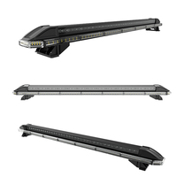 Barra de luz estroboscópica de seguridad para techo de 12-24V, barra de luz de advertencia intermitente LED, barra de luces de emergencia blanca ámbar para camión