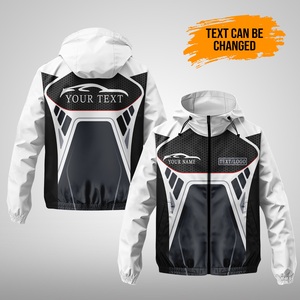 Custom 100% Polyester Windbreaker Hood <b>Winter</b> Soccer Team Training <b>Jacket</b> <b>Waterproof</b> Sublimation Zipper Outdoor Training Gear - Product Image 5