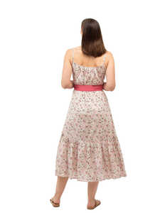 Mujeres Vestidos Occidentales Verano Boho Impreso Midi Longitud Sin Mangas Diseñador Largo Maxi Vestido - Product Image 4