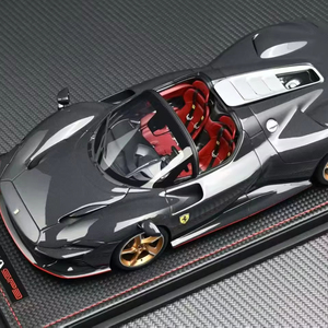 Modelo de Auto Ferrari Daytona SP3 Impreso en 3D de Alta Precisión a Escala 1/18 con <span class=keywords><strong>Ruedas</strong></span> Rojas Doradas de Fibra de <span class=keywords><strong>Carbono</strong></span>/Metal para Colección/Regalo - Product Image 1