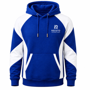 wholesale <b>pullover</b> <b>mens</b> customized logo printing high quality fashionable streetwear factory price new design panel hoodies <b>men</b> - Product Image 1