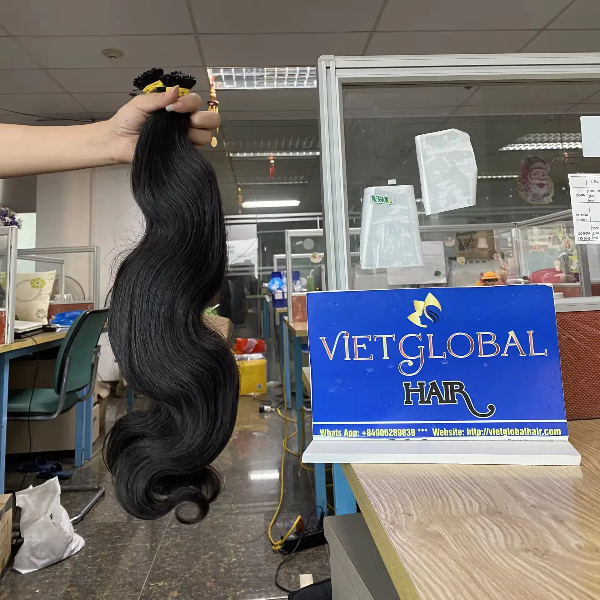 Vietglobal hairのボディウェーブiチップヘアエクステンション