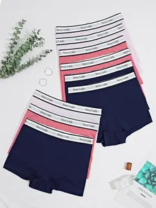 9-Piece thiết lập của phụ nữ cotton mềm mại và thoáng khí phẳng góc quần thoải mái cho người lớn