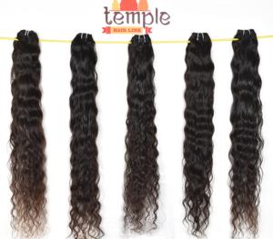 Vente en gros d'extensions de cheveux vierges indiens à double trame avec traitement des tempes à cuticules alignées style vague profonde - Product Image 1