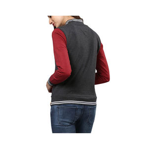 แจ็กเก็ตหนังมหาวิทยาลัยสำหรับผู้หญิงแจ็กเก็ตหนังสไตล์มหาวิทยาลัยเชอร์ปาขนสัตว์ - Product Image 2