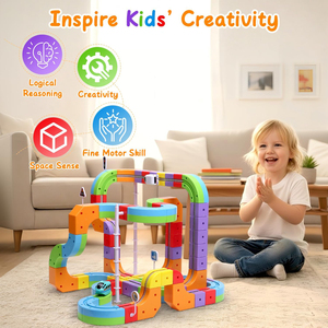 Tren Magnético de 88 Piezas para Niños con Tren Eléctrico, Juguete de Coche Antigravedad 3D, Juego de Pistas de Fusión Magnética - Product Image 4