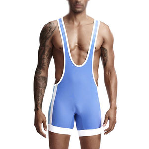 Camiseta de lucha libre por sublimación de alta calidad a la venta precio barato 100% poliéster hombres camiseta de una pieza - Product Image 3