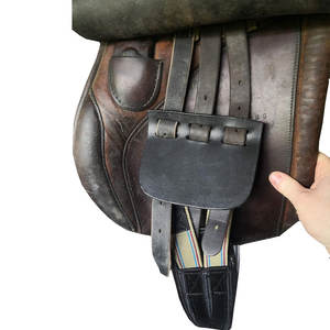 Protector de hebilla de circunferencia de cuero Havana con ranuras accesorio de sillín protector de palanquilla de equitación ecuestre - Product Image 3
