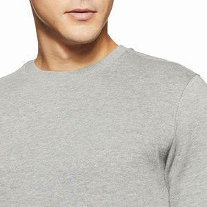 Sweat-shirt à capuche à manches longues pour homme, de couleur grise, en coton Polyester avec un Design et une marque personnalisés - Product Image 4