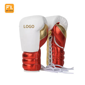 Gants MMA adultes de haute qualité pour l'entraînement au combat thaïlandais Gants de boxe 8oz/10oz/12oz/14oz en cuir et cuir PU - Product Image 4