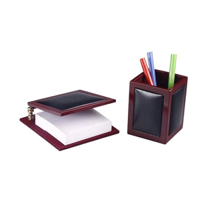 Custom Black Maroon Elegant Color and Design Luxury Leather Made Pen and Memo <b>Pad</b> Organizer From West Bengal for Bulk Buyers - Product Image 1
