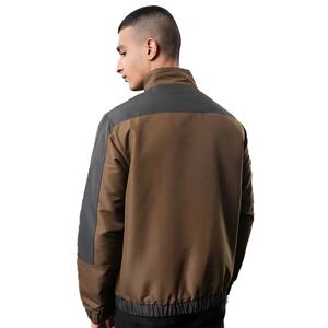 Blouson bomber de haute qualité, style tendance, tissu 100% polyester, coupe-vent en soie pour homme, respirant, séchage rapide, hiver - Product Image 4
